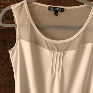 Piccadilly white stretch top